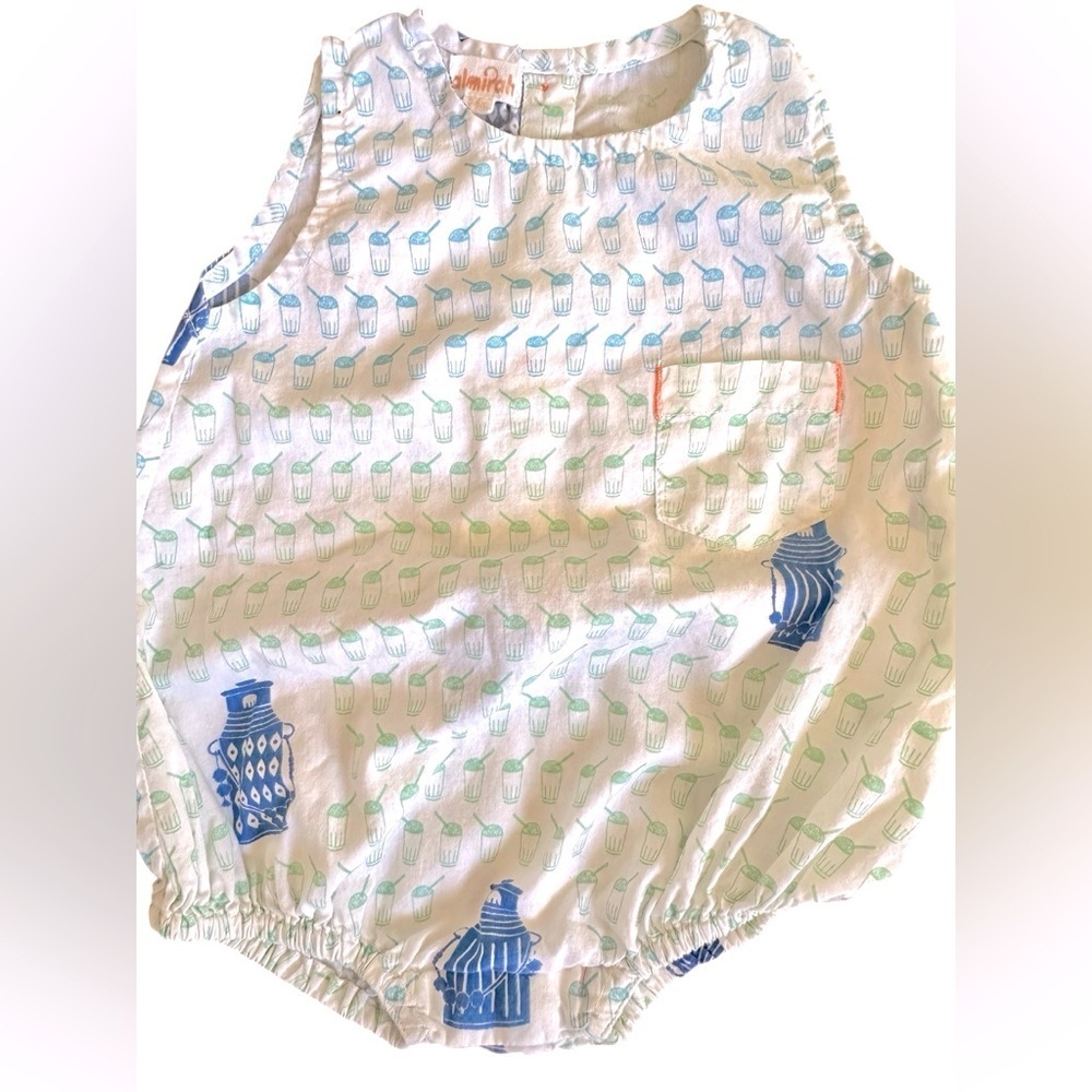 Almirah 0-6 mos romper EUC